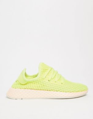 adidas Originals Deerupt Trainers In Yellow And Lilac 4