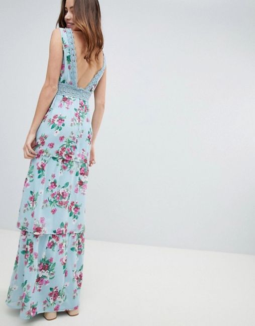 Miss Selfridge Tiered Floral and Ruffle Dress3